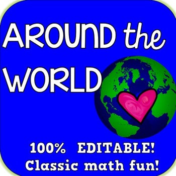 CLASSIC math game! EDITABLE! Shapes, number sense, ten frames, addition, more!