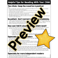 Reading at Home : Tips & Tricks for Parents & Families Handout