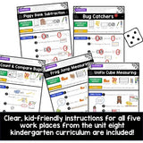 Work Place Instructions to go w/ Unit 8 for Kindergarten