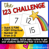 The 123 Challenge: a FREE, engaging number identification game!