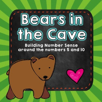 Bears in the Cave! Build number sense w/ this FUN math game!