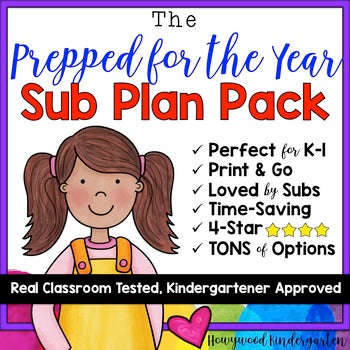 Sub Plans ... The "Prepared for the YEAR Pack!"
