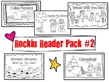 Sight Words Emergent Reader Books Pack #2! 5 Awesome Books!