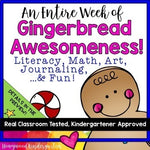 Gingerbread Man Activities Weeklong BUNDLE! Math . Literacy . Art . Journals