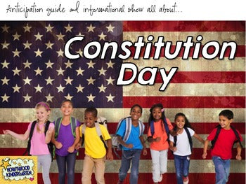 Constitution Day ... AWESOME Interactive Show & Anticipation Guide! NO PREP!