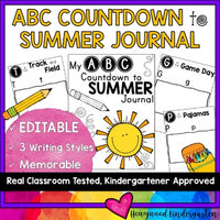 ABC Countdown to Summer EDITABLE Journal!