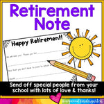 Retirement Letter ... a sweet, simple way to send kindness, love & appreciation