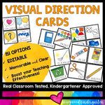 Visual Direction Cards - help kids SEE & remember what you want them to do!