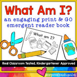 Back to School Sight Word Emergent Reader Book: "What Am I?"