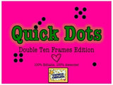 Double Ten Frames: 100% Editable, 100% AWESOME PPT! Quick Dots