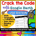 Crack the Code: USA Edition : Google Earth : Math . Landforms . Teamwork . FUN