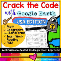 Crack the Code: USA Edition : Google Earth : Math . Landforms . Teamwork . FUN
