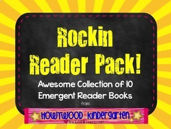Sight Words Emergent Reader Books BUNDLE! 10 Awesome Books!