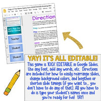 The Name Game for use on Google Slides... Perfect for back to school fun!