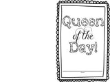 Letter sounds , writing , people drawing , community : King & Queen of the Day!