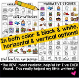 PERSONAL NARRATIVE WRITING IDEAS... color & b&w, vertical & horizontal