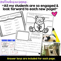 Pandas ... 5 days of animal research mixed w/ literacy skills, videos, & FUN