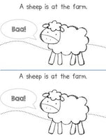 Farm Emergent Reader Book: "At the Farm" Learn Sight Words