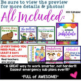 Editable Sub Binder & 10+ Days of Sub Plans & Activities!!! EVERYTHING you need!