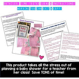 Baby Shower Planning Kit w/ Advice Papers, Editable Sign-Up, Ideas, Instructions