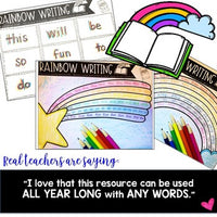 RAINBOW WRITING . Spelling or Sight Word Work for ANY Words . Use All Year
