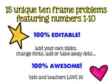 Ten Frames: 100% Editable, 100% AWESOME Powerpoint! Quick Dots Number Talks