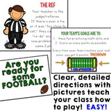 Math Football Addition Game ... editable and so fun!