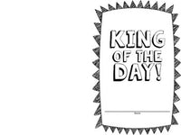 Letter sounds , writing , people drawing , community : King & Queen of the Day!