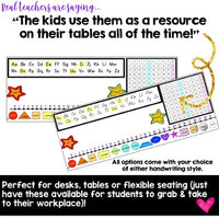 Flexible Seating or Desk Name Plates / Tags! Editable! Adjustable sizes!