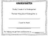 Kindergarten Writing Autobiography: How I Made it to Kindergarten!