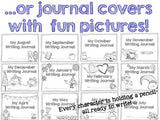 Monthly Writing Journals! 18 paper options, 3 cover styles! Daily Journals!