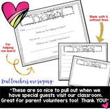 Thank You Note SUPER Pack! For volunteers , school workers , end of the year