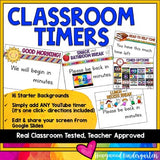Classroom Timers for your Virtual Meeting on Zoom or Google... or in person!