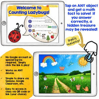 Digital Math Activity COUNTING OBJECTS for Google Seesaw Distance Hybrid & MORE!