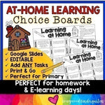 At Home Learning Choice Boards | Distance Learning