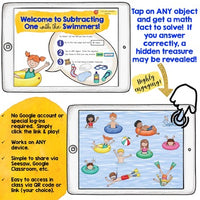 Digital Math Activity SUBTRACTION MINUS ONE for Google Seesaw Distance and more!