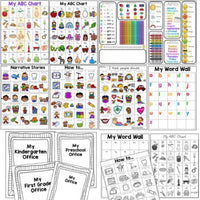 Writing Office for Students: Privacy Folders for the Classroom with Literacy and Math Reference Tools