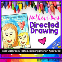 Mother’s Day Directed Drawing for Kids - Draw Yourself with Someone Special Art Project