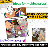 Cookie Shop Dramatic Play Center . Cookbook, Lists , Labels , Name Tags, & More!