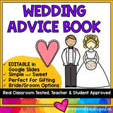 Wedding Advice Book: Help Students Make a Teacher's Big Day Extra Special!