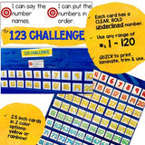 Number Activities for the pocket chart, floor, or table! Number order/name 1-120