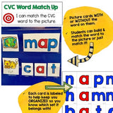 CVC Activities for the Pocket Chart, Table, & Floor! Build, Read, Write, Match