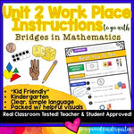 Workplaces Instructions to go w/  Unit 2 for Kindergarten