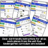 Workplaces Instructions to go w/ Unit 5 for Kindergarten