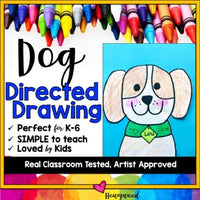 Dog Directed Drawing . Awesome Art for ANY time of year . Distance or In Person!