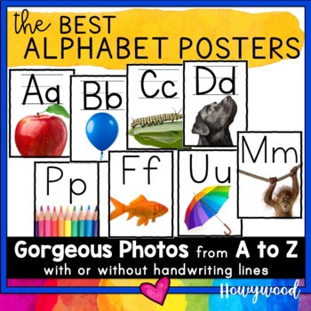 Alphabet Posters or Cards for your Wall or Flashcards