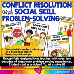 Social Problem Solving & Conflict Resolution Ideas : Posters, Book, &/or Lesson